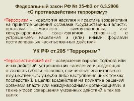Терроризм это